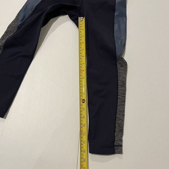 Athleta Colorblock Shine Revelation Capri Navy SIZE XS - Picture 7 of 10